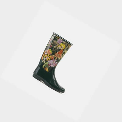 Flower / Black Aigle The Modern And Feminine Printed Women's Seaside Boots | AKL302867